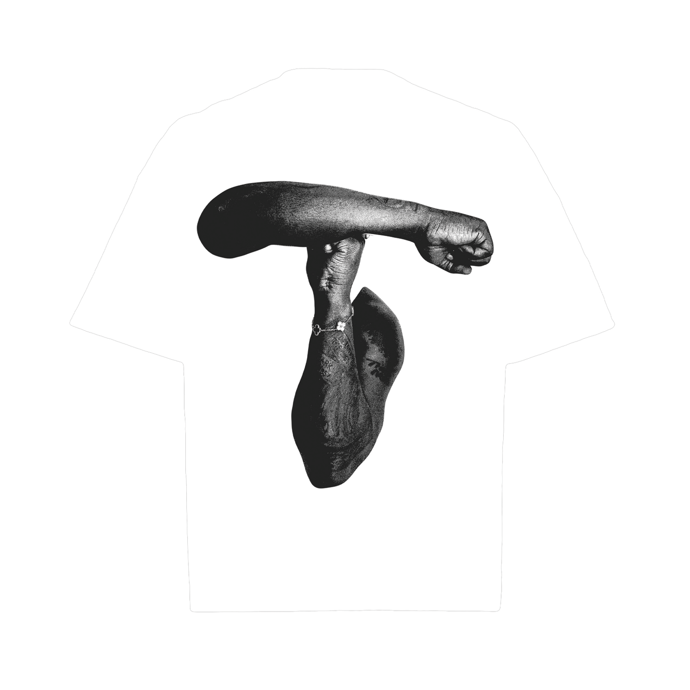 T UP White Tee