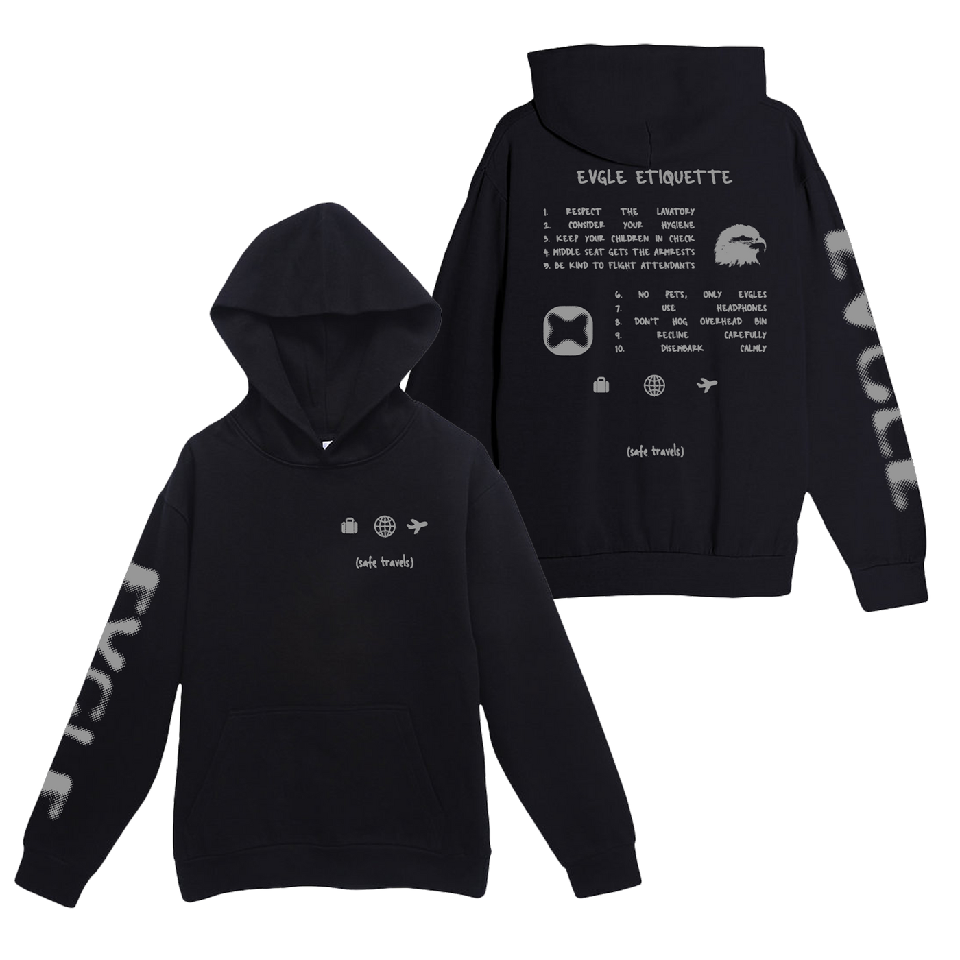 AirEVGLE Black Hoodie